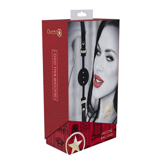 Ouch! Milan Collection Silicone Ball Gag – Red