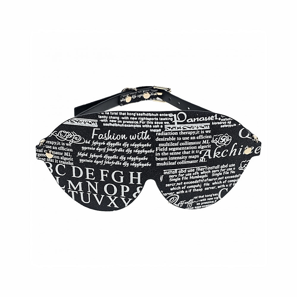 Ouch! New York Collection Blindfold – Black Leather