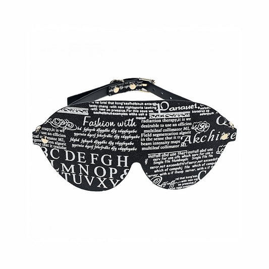Ouch! New York Collection Blindfold – Black Leather
