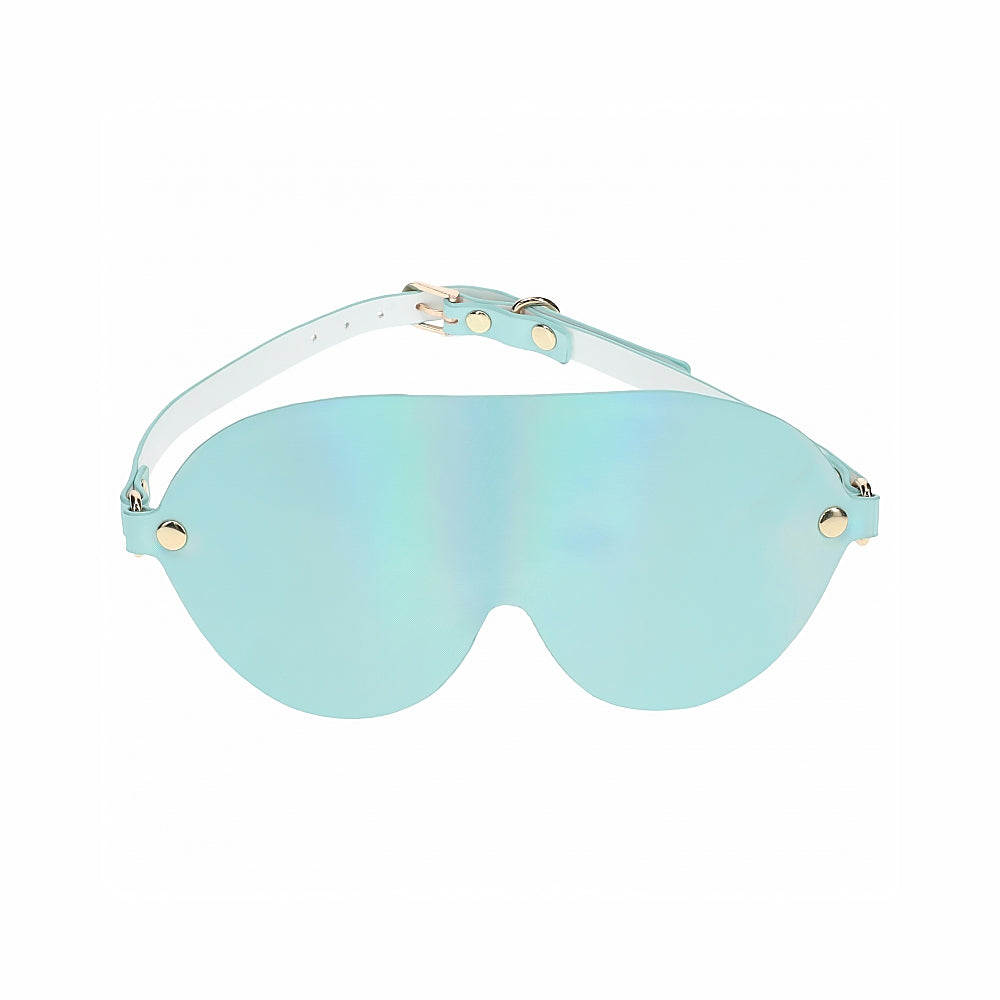 Ouch! Paris Collection Blindfold – Blue Bonded Leather