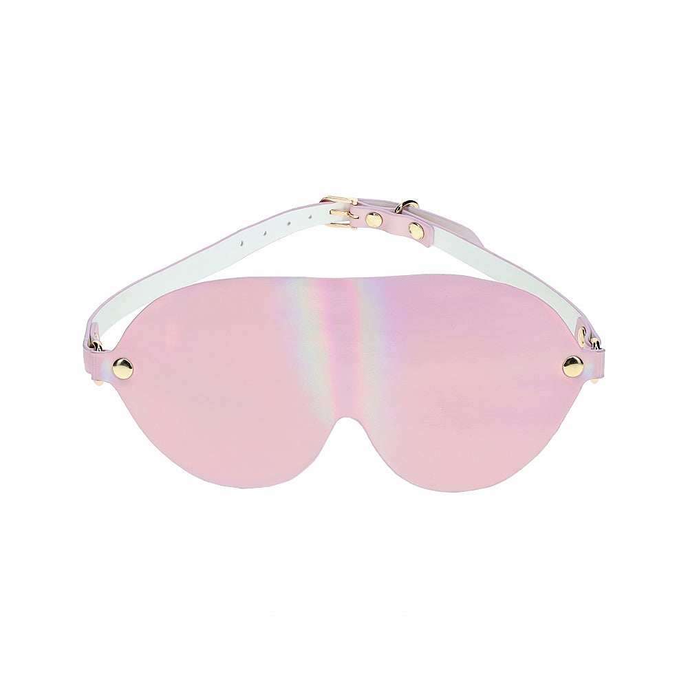 Ouch! Paris Collection Blindfold – Light Pink Leather