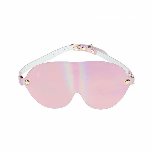 Ouch! Paris Collection Blindfold – Light Pink Leather