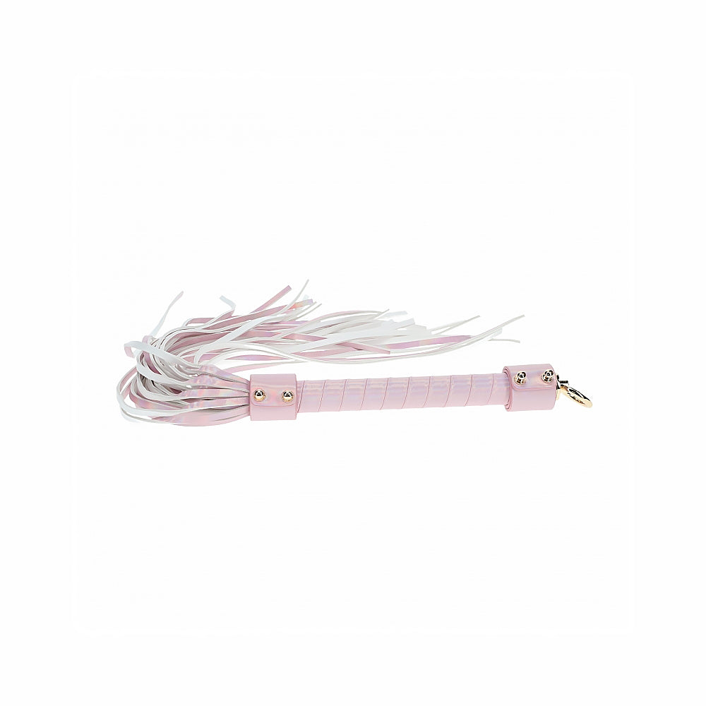 Ouch! Paris Collection Flogger – Light Pink – High-Quality Leather