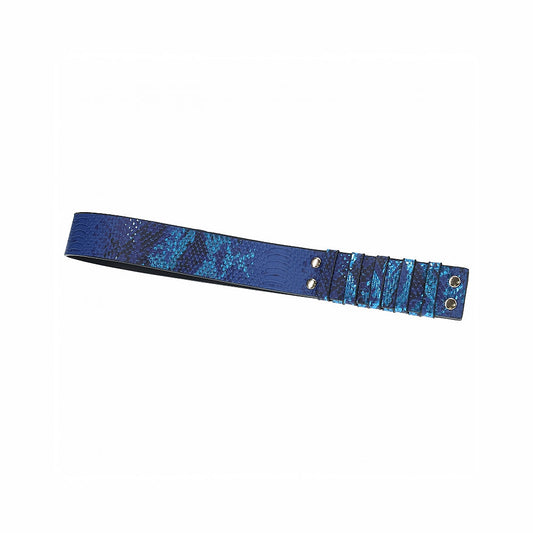 Ouch! Florence Collection Paddle - Blue - Leather BDSM Tool