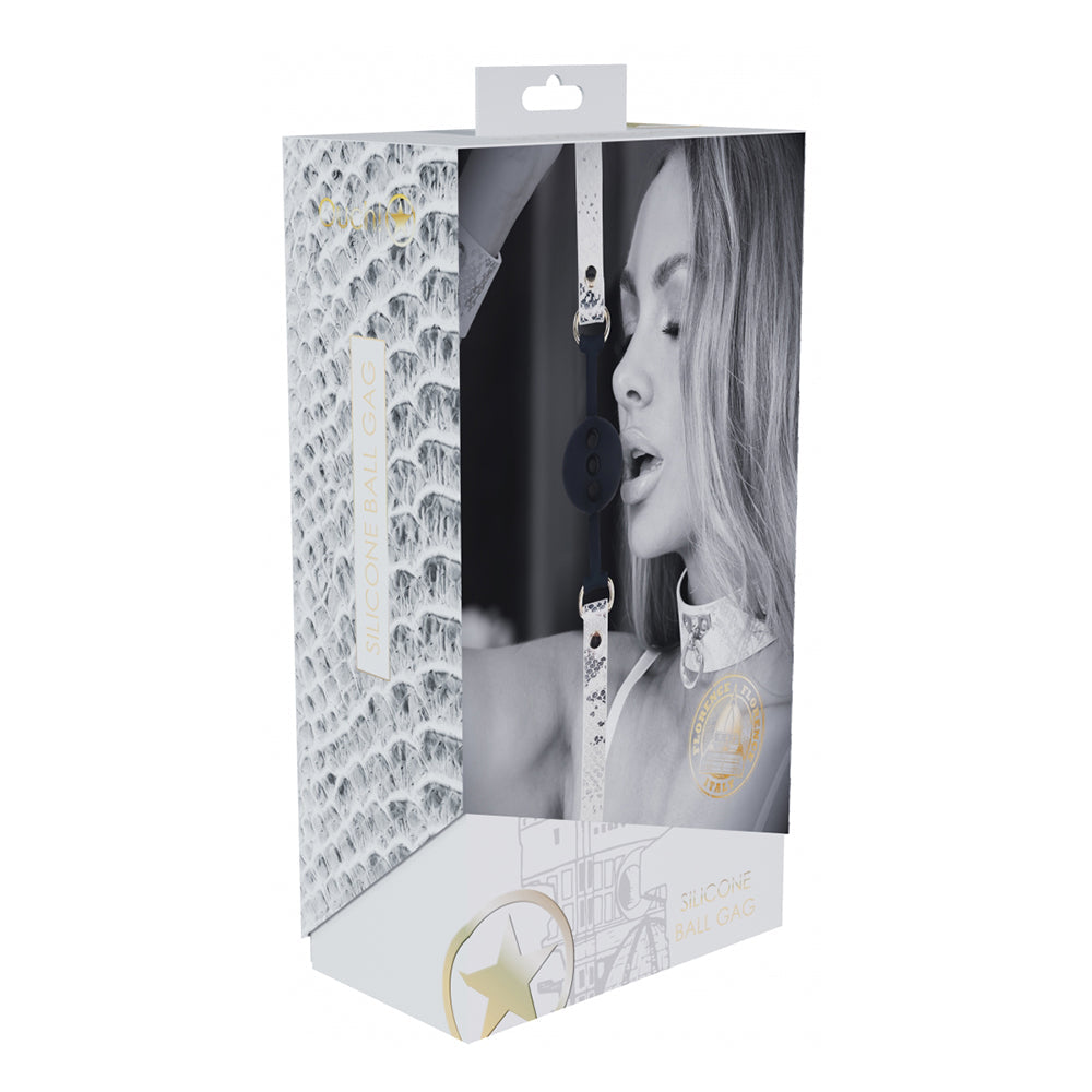 Ouch! Florence Collection Silicone Ball Gag – White