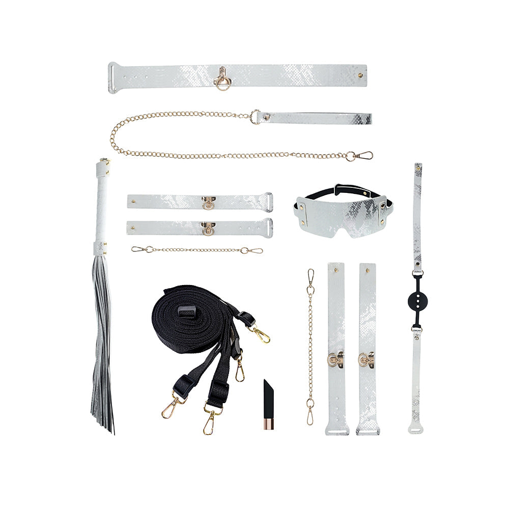 Ouch! Florence Collection Bondage Kit with Handbag – White
