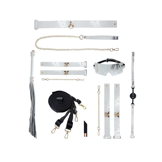 Ouch! Florence Collection Bondage Kit with Handbag – White