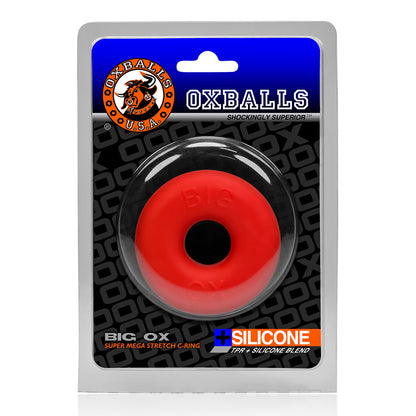 Oxballs Big Ox Cockring - Thick Silicone Design - Red