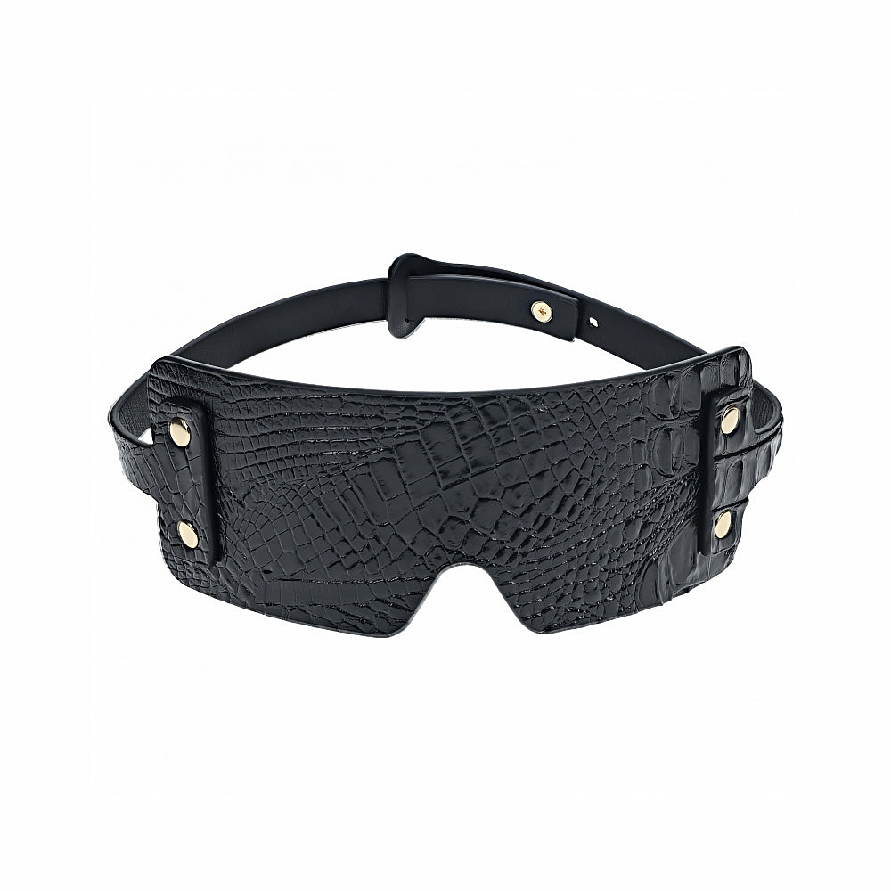 Ouch! Rome Collection Blindfold – Black Leather