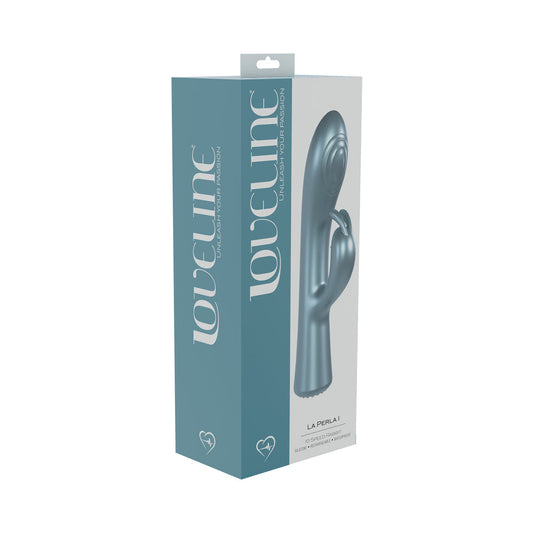 LoveLine La Perla I Rechargeable Silicone Rabbit Vibrator – Blue
