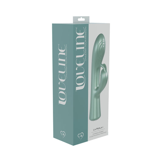 LoveLine La Perla I Rechargeable Silicone Rabbit Vibrator – Green