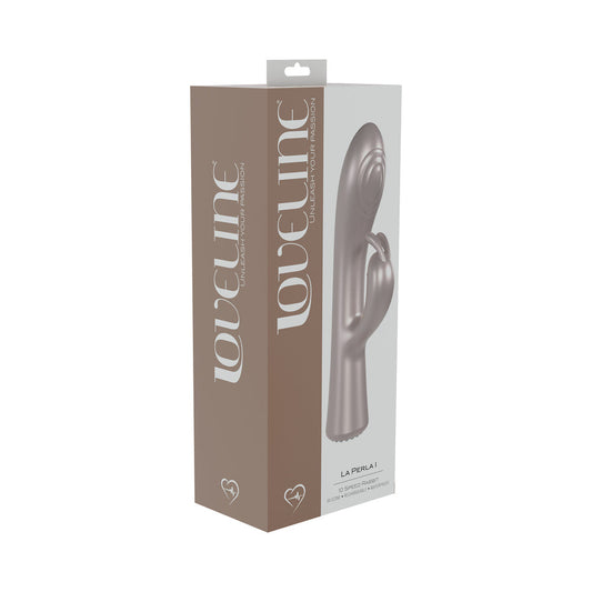 LoveLine La Perla I Rechargeable Silicone Rabbit Vibrator – Light Pink
