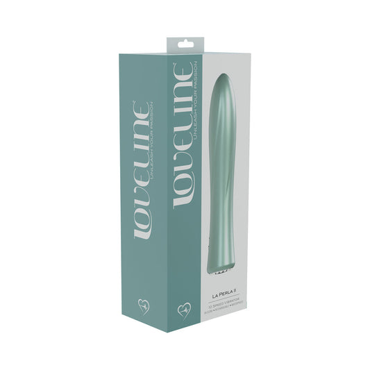 LoveLine La Perla II Rechargeable Silicone Vibrator – Green