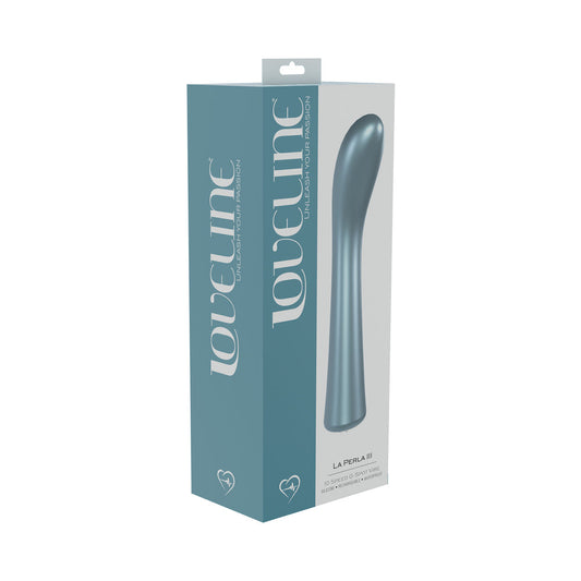 LoveLine La Perla III Rechargeable Silicone G-Spot Vibrator – Blue