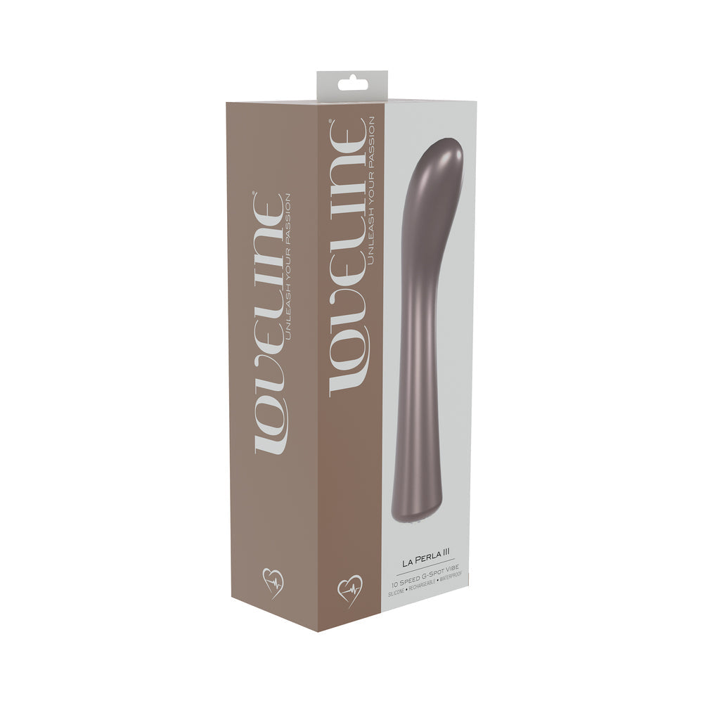 LoveLine La Perla III Rechargeable Silicone G-Spot Vibrator – Light Pink