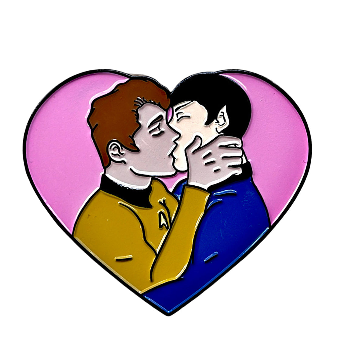Geeky & Kinky Original Love Enamel Pin - Black Nickel Soft Enamel