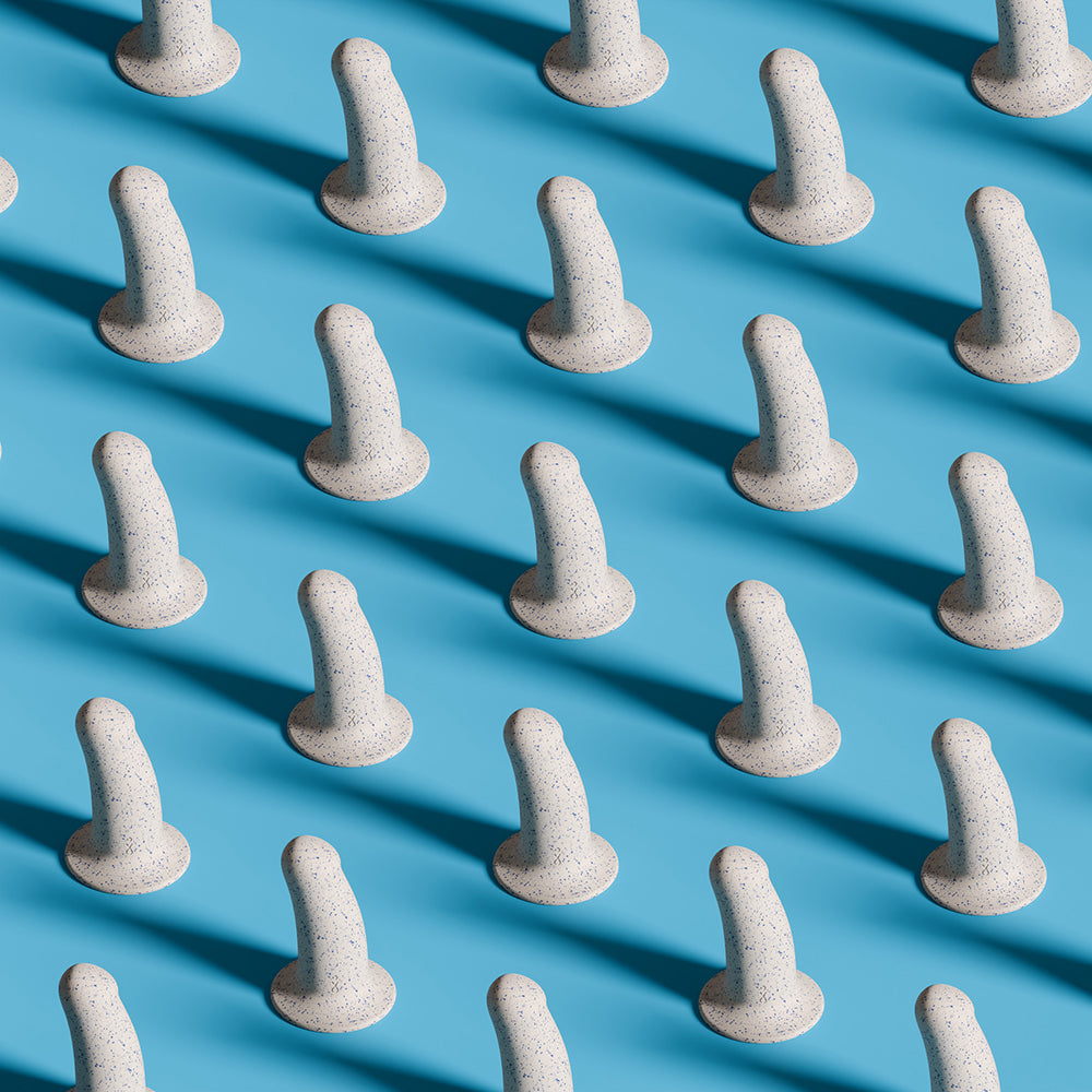 Biird Boo Soft Silicone Dildo with Suction Cup Base – Splash Blue