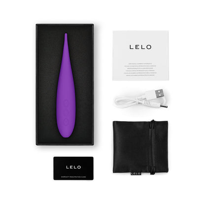 LELO DOT Travel Clitoral Pinpoint Vibrator with Infinite Loop Technology – Purple