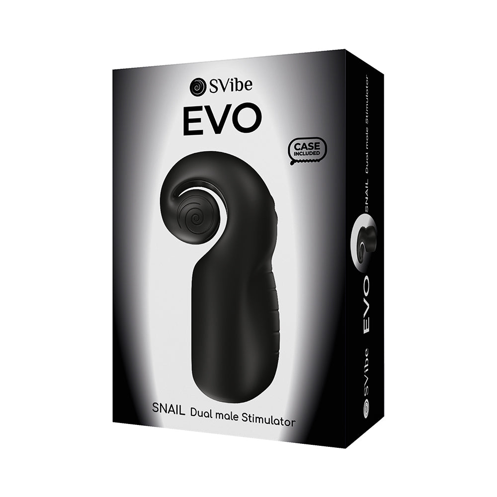 SVibe Snail Evo Rechargeable Masturbator – Black – Dual Motor, Waterproof