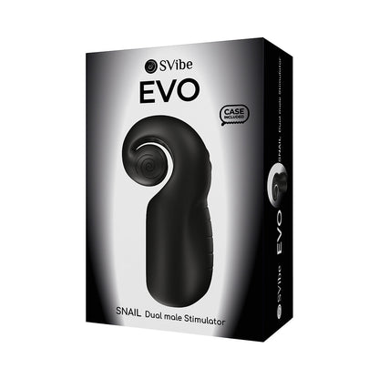 SVibe Snail Evo Rechargeable Masturbator – Black – Dual Motor, Waterproof
