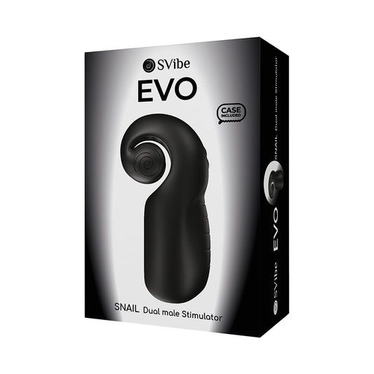 SVibe Snail Evo Rechargeable Masturbator – Black – Dual Motor, Waterproof