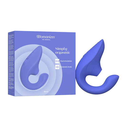 Womanizer Blend Rabbit Vibrator – Vibrant Blue with Dual Stimulation