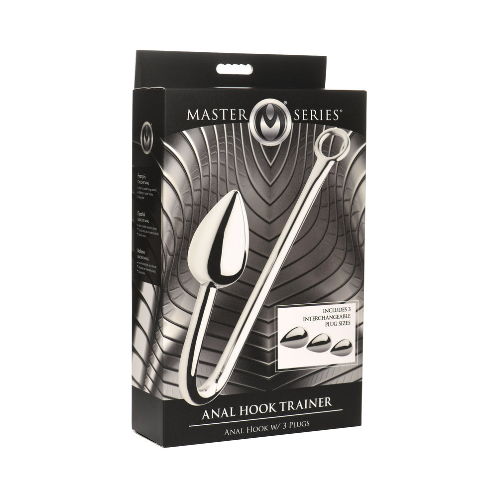 Master Series Anal Hook Trainer Set with 3 Aluminum Alloy Plugs