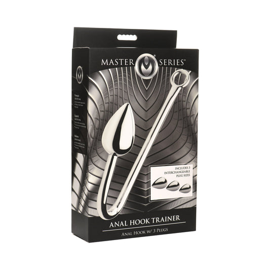 Master Series Anal Hook Trainer Set with 3 Aluminum Alloy Plugs