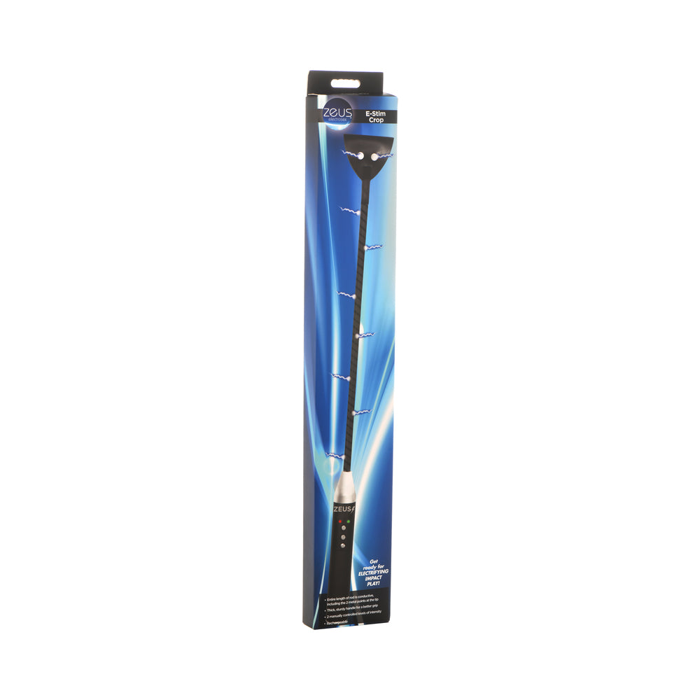 Zeus Electrosex E-Stim Crop – Black – Flexible Impact Crop with Electro Stimulation