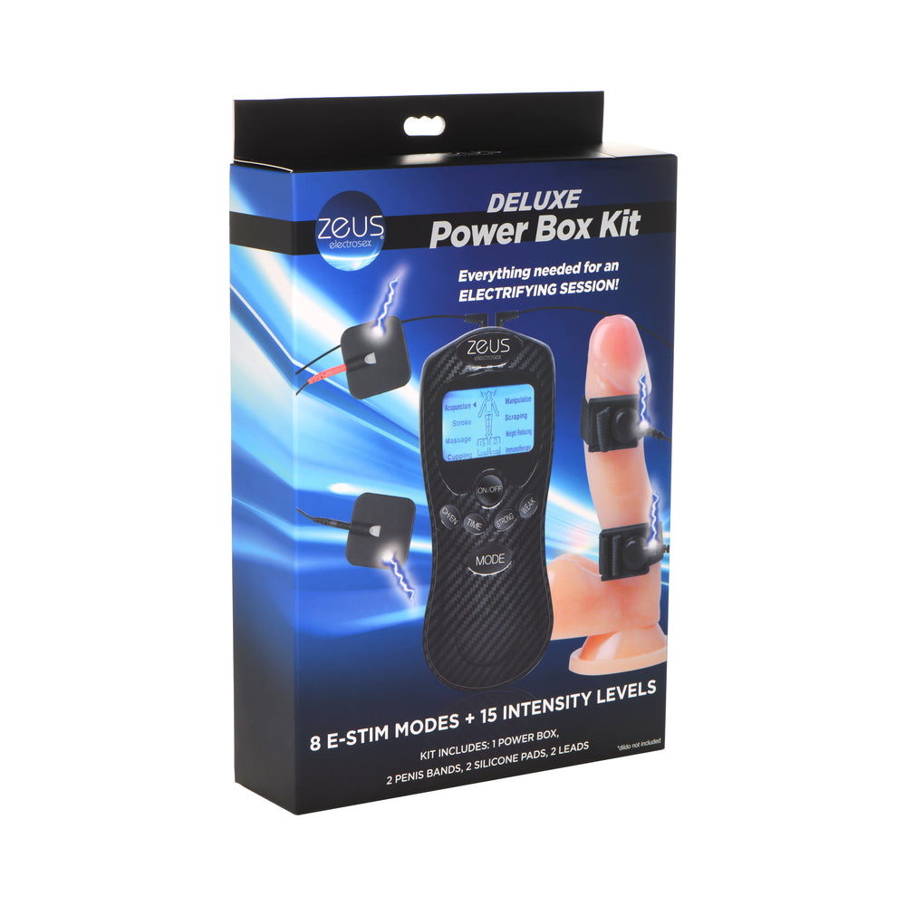 Zeus Electrosex Power Box Kit – E-Stim Stimulation Device – Black