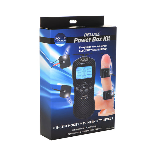 Zeus Electrosex Power Box Kit – E-Stim Stimulation Device – Black