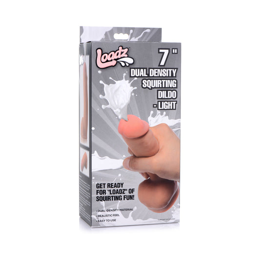 Loadz 7-Inch Dual Density Squirting Dildo - Tan