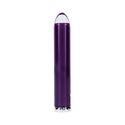 Playboy Amethyst Rechargeable Vibrating Glass Vibe – Purple