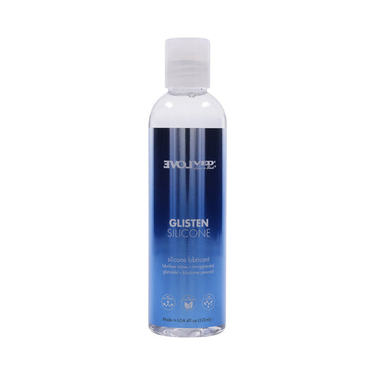 Evolved Glisten Silicone Lubricant – Silicone-Based Personal Lubricant – Clear – 4 oz