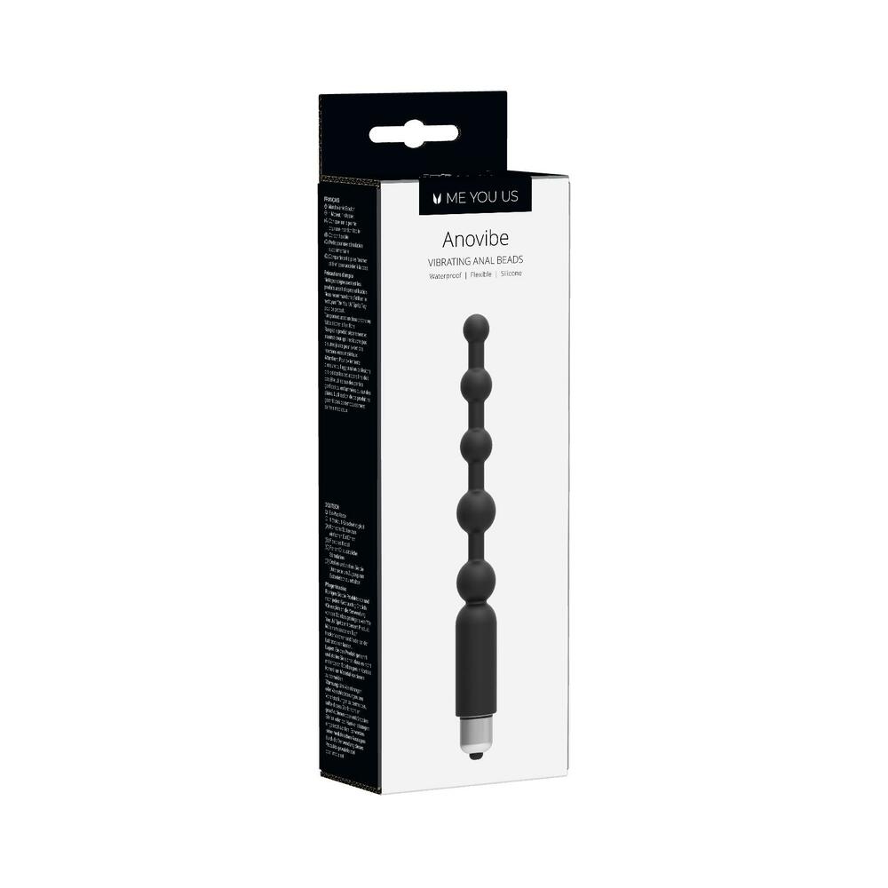 Me You Us Anovibe Vibrating Anal Beads – Black