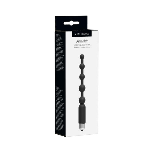 Me You Us Anovibe Vibrating Anal Beads – Black