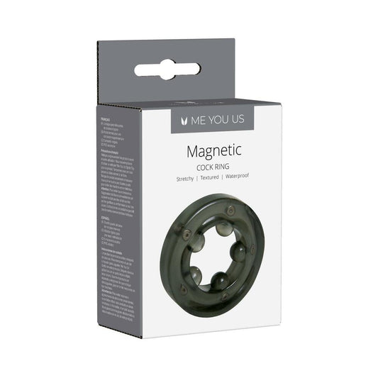 Me You Us Magnetic Cock Ring – Black – Stretchable Design