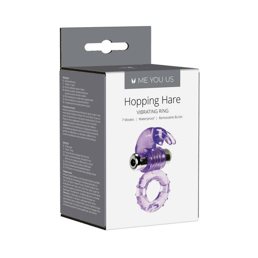 Me You Us Hopping Hare Vibrating Cock Ring – Purple