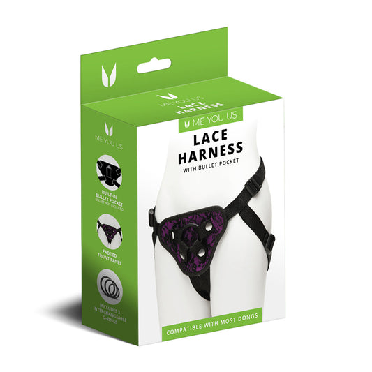 Me You Us Adjustable Harness – Purple Strap-On