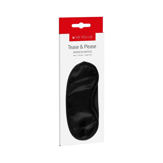 Me You Us Tease & Please Padded Blindfold – Black