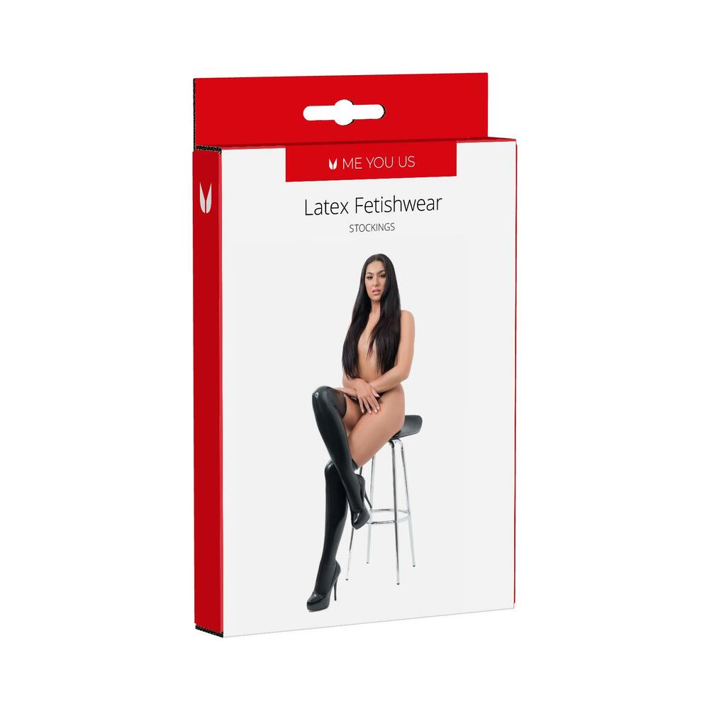 Me You Us Latex Stockings Medium – Black – High-Quality Latex Design