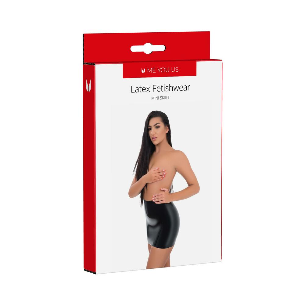 Me You Us Latex Mini Skirt – Black – Medium