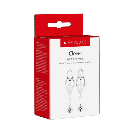 Me You Us Clover Nipple Clamp - Silver - Adjustable Pressure
