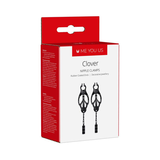 Me You Us Clover Nipple Clamp – Black, Steel Construction