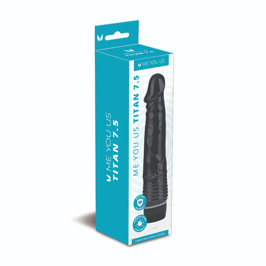 Me You Us Titan 7.5" Realistic Vibrator – Black