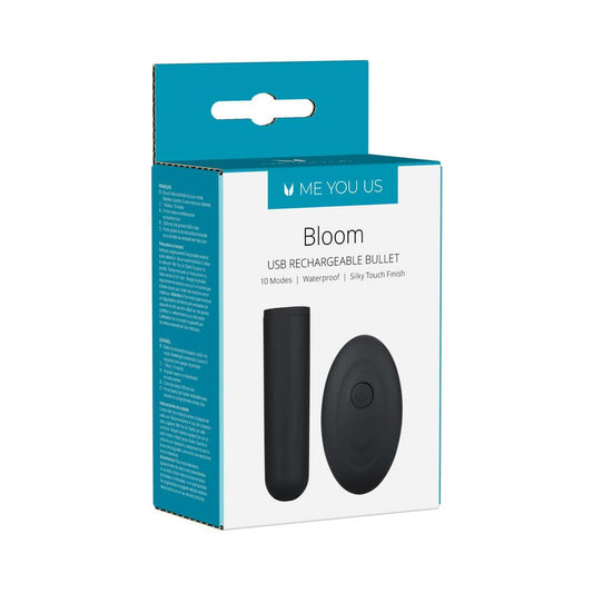 Me You Us Bloom Rechargeable Bullet Vibrator – Black