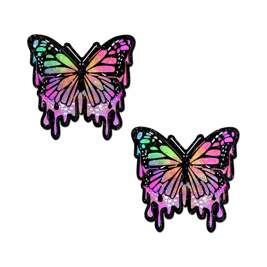 Pastease Butterfly Melt Trippy Glitter Rainbow Nipple Pasties – Rainbow