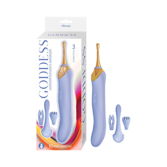 Goddess Lavender Elegance Massager - Powerful Vibrations - Light Purple