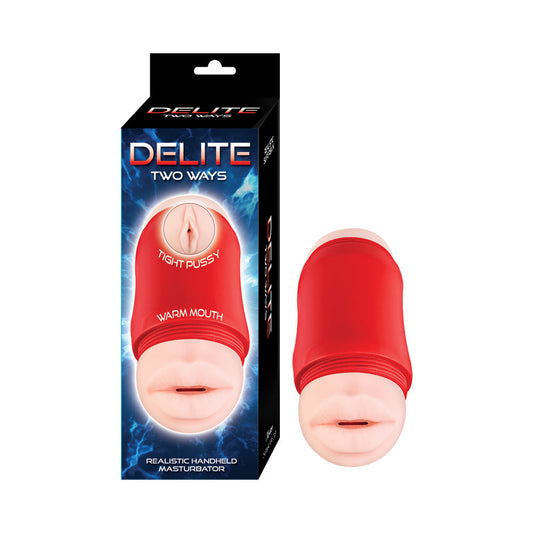 Nasstoys Delite Two Ways Mouth & Vagina - Realistic Beige Stroker