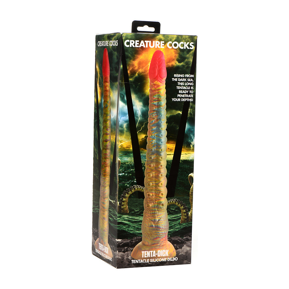 Creature Cocks Tenta-Dick Silicone Dildo – Multi-Color Tentacle Design
